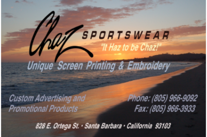 Chaz Sportswear Embroidery Santa Barbara Ca Santabarbarayp