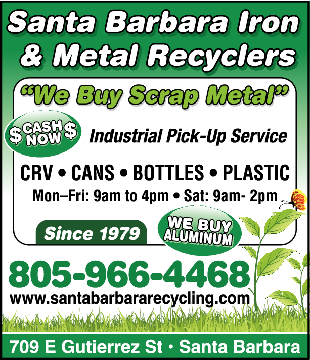 Print Ad of Santa Barbara Iron & Metal Recyclers