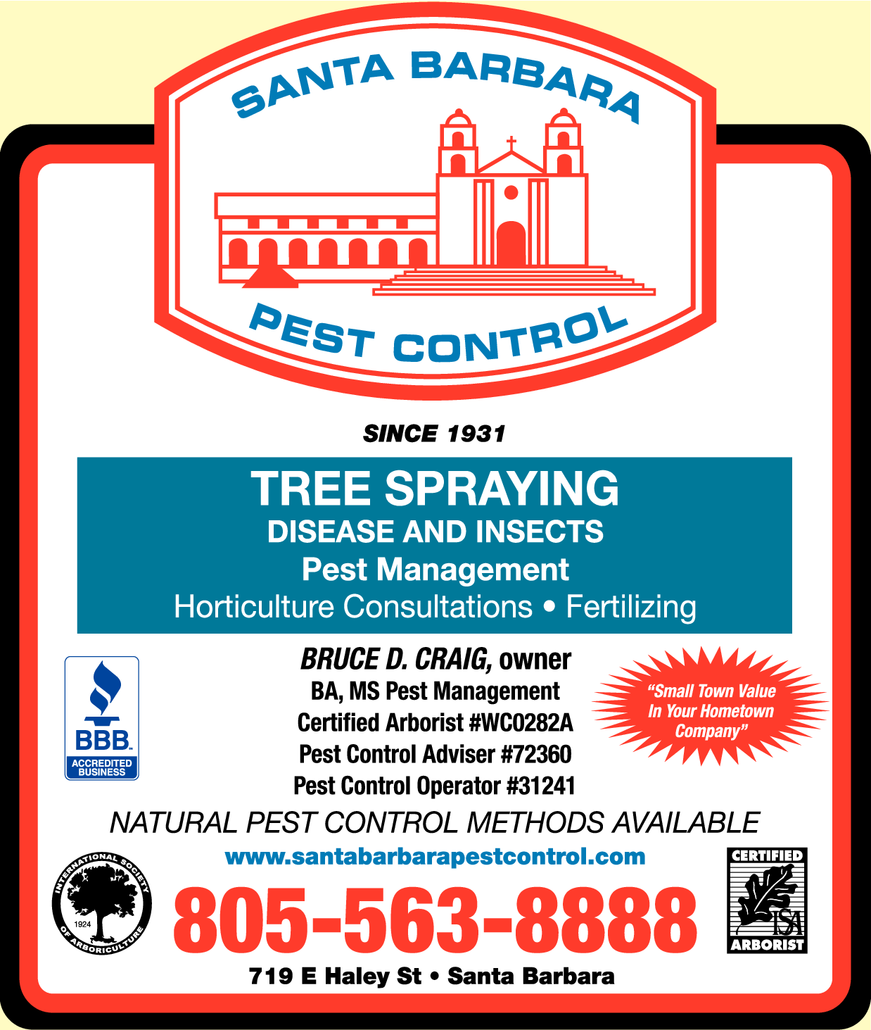 Print Ad of Santa Barbara Pest Control