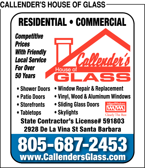 Print Ad of Callender's House Of Glass