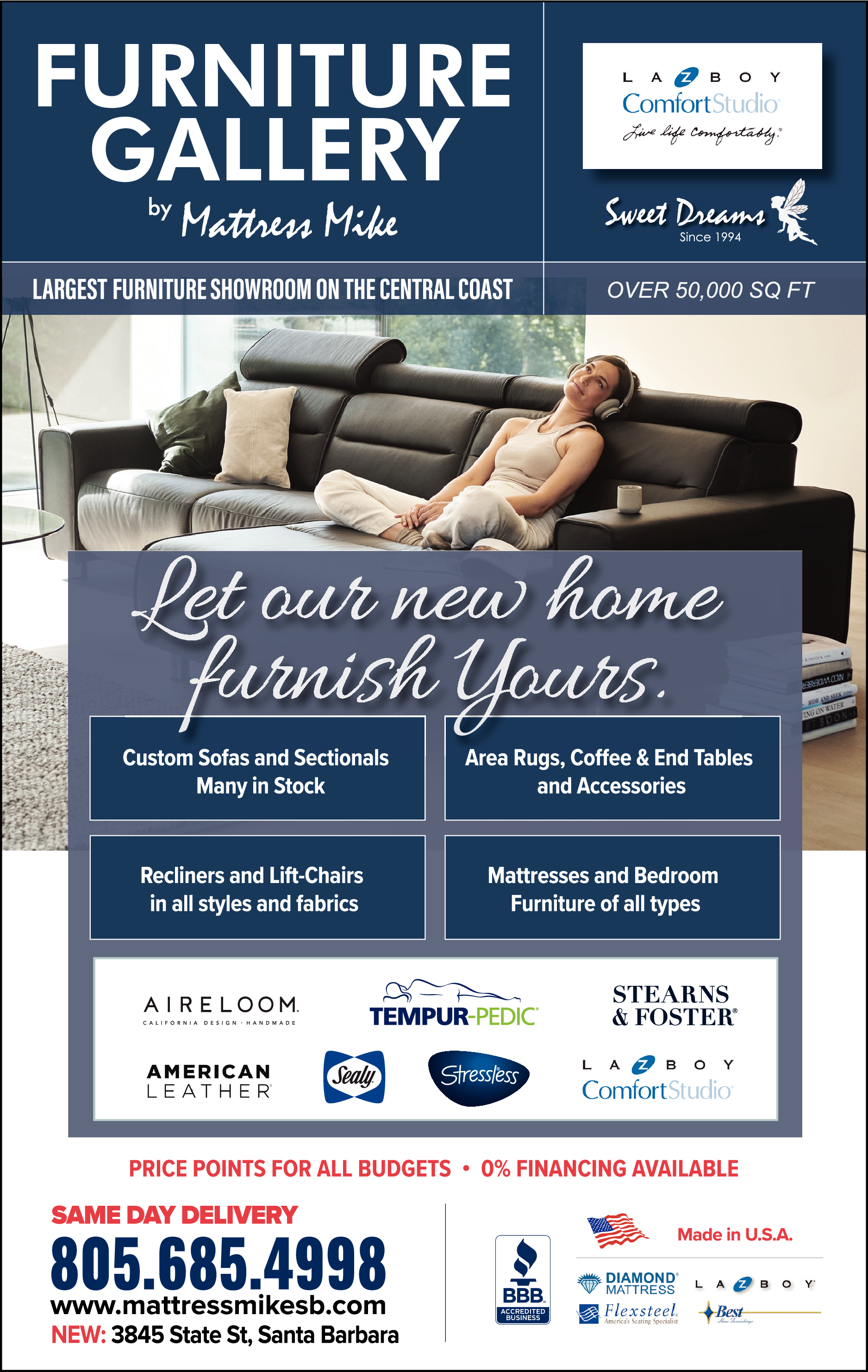Print Ad of Furniture Gallery By Mattress Mike