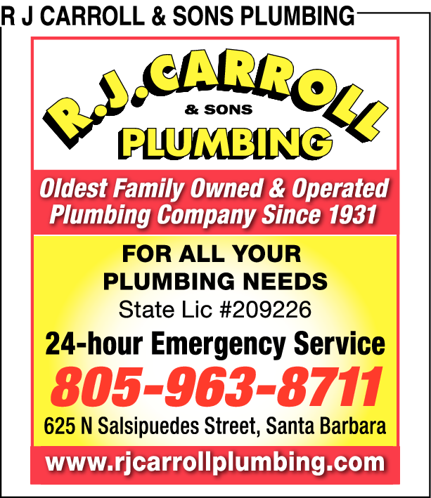 Print Ad of R J Carroll & Sons Plumbing