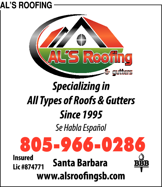 Print Ad of Al's Roofing & Gutters
