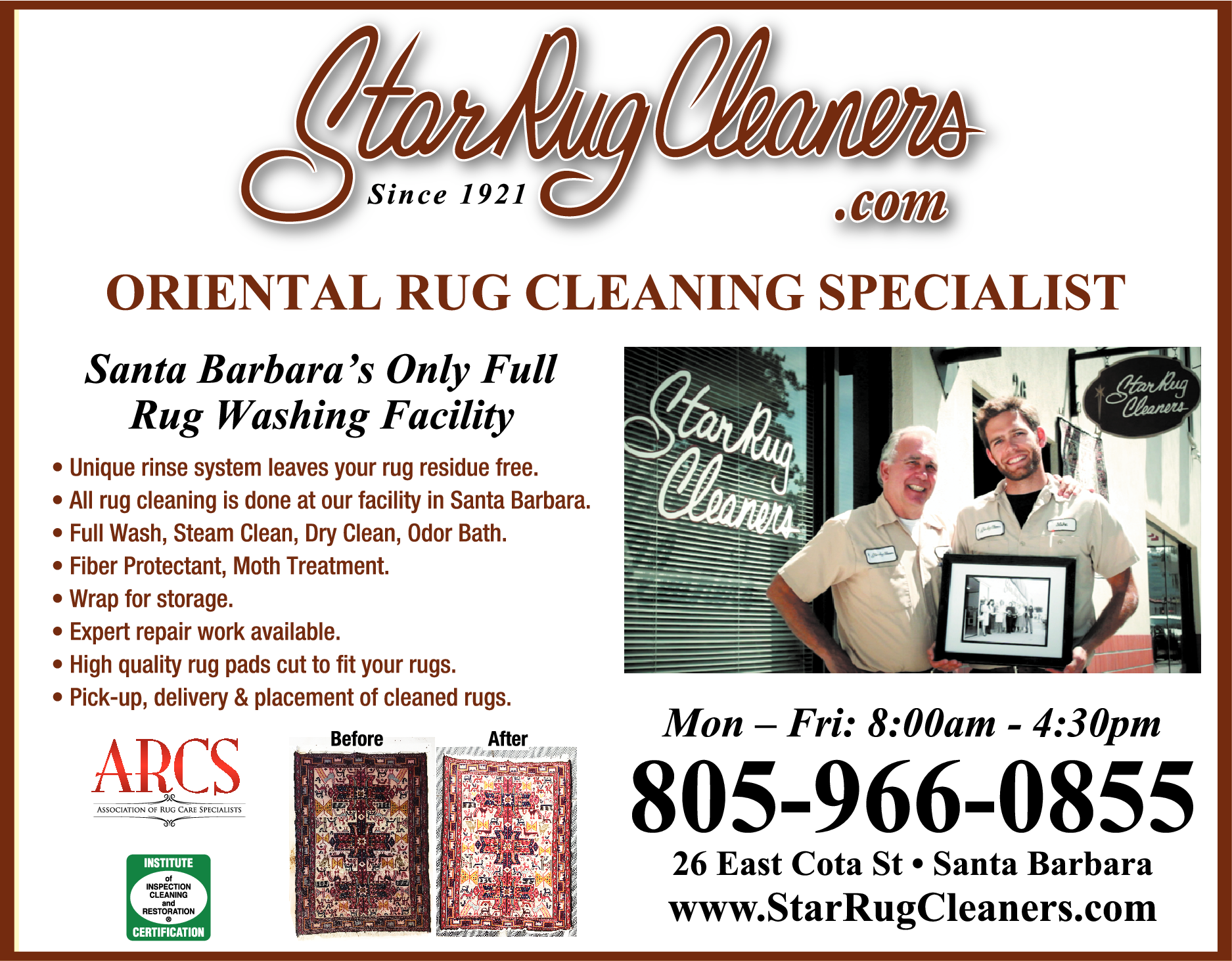 Print Ad of Star Rug Cleaners