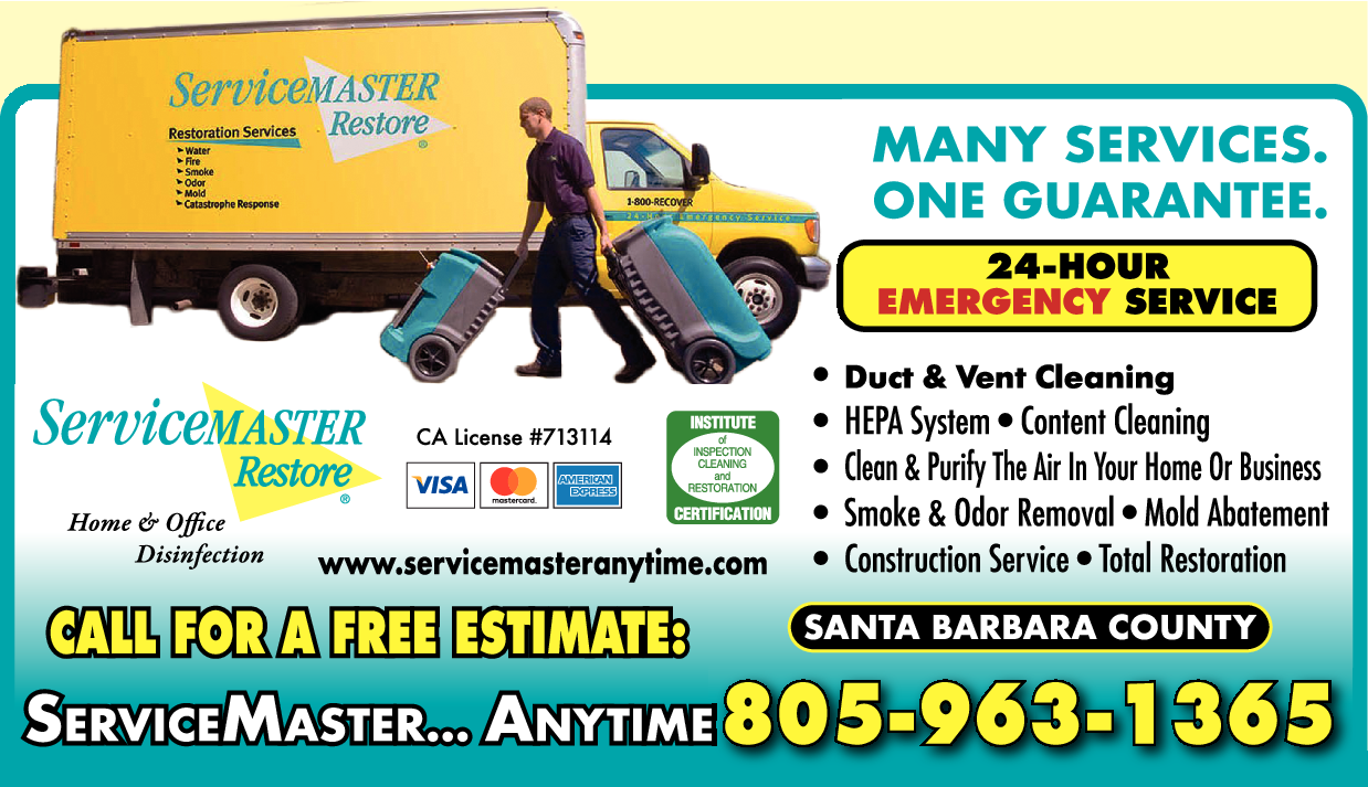 Print Ad of Servicemaster Anytime
