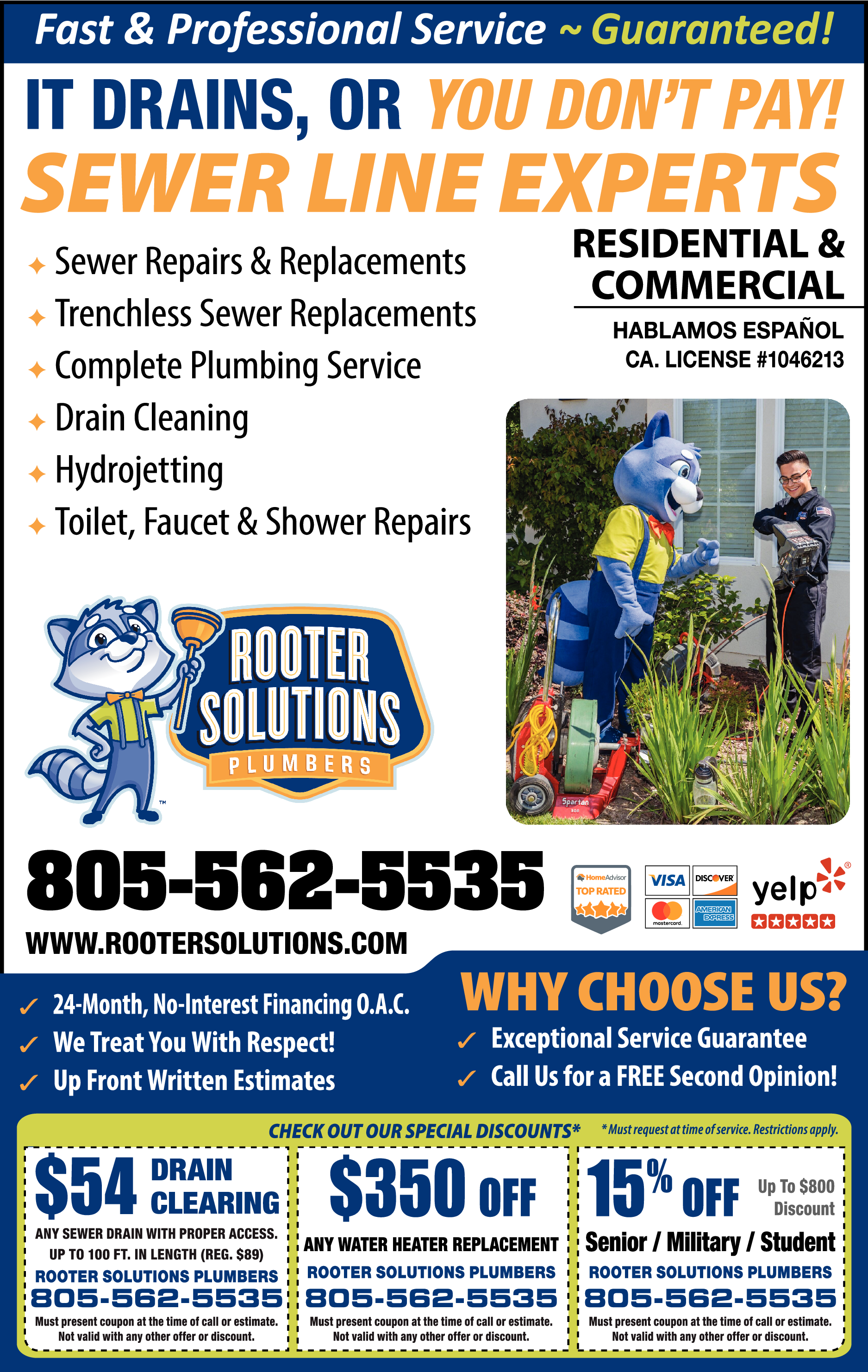 Print Ad of Rooter Solutions